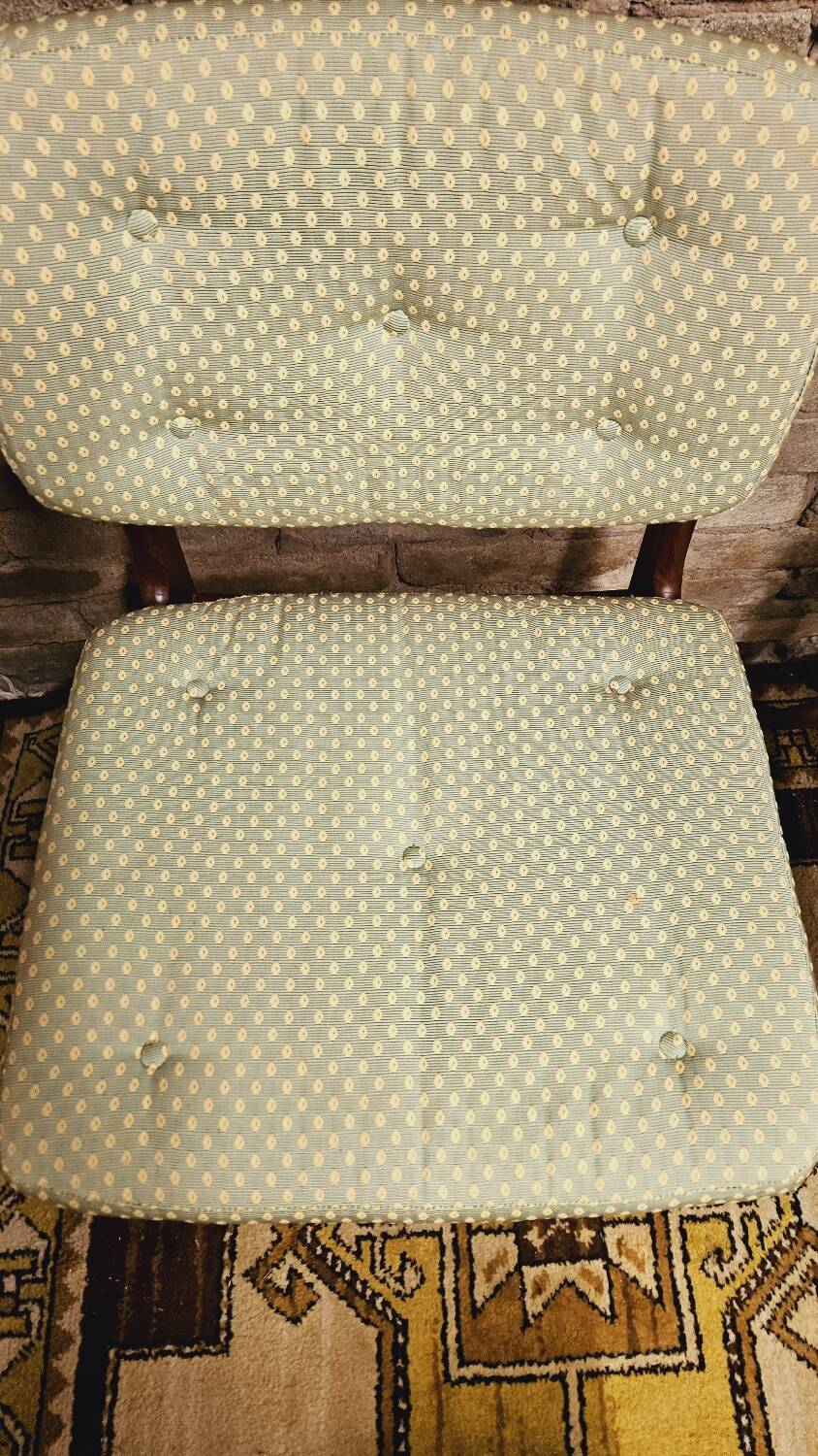 Set of 6 mismatched 1960s Scandinavian chairs
