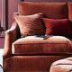 Set de 2 fauteuils en velours de style Louis Philippe