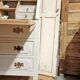 Wooden secretary chest of drawers