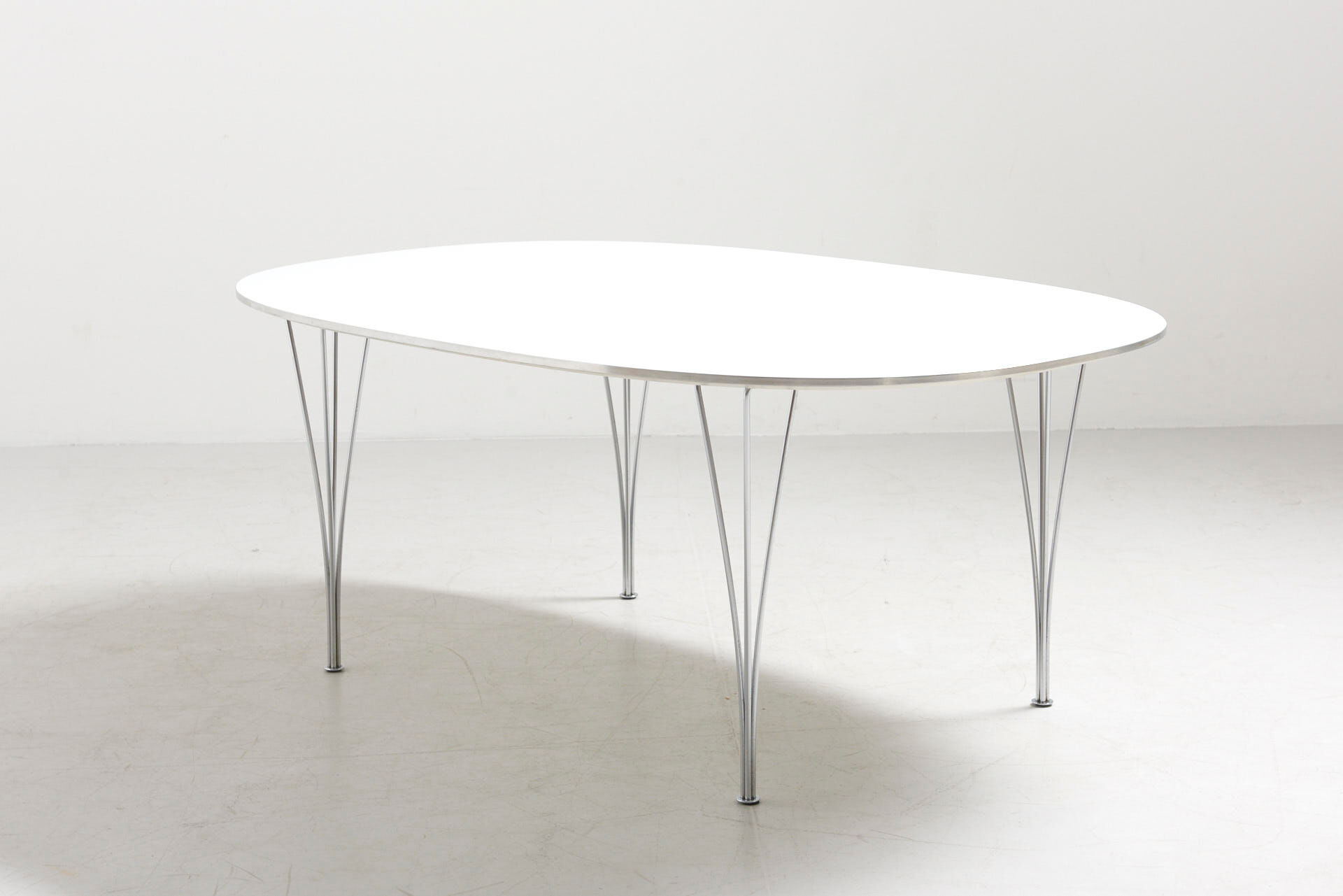 Elliptical dining table by Piet Hein And Bruno Mathsson For Fritz Hansen, Denmark 1960's