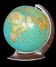 Antique Illuminated Glass Globe Art Deco World Map Columbus W. Jaden