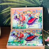 Children's cube set in its original wooden box