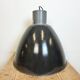 Grande Lampe d'Usine Industrielle en Émail Gris Foncé d'Elektrosvit, 1960s