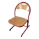 red metal and wood school chair for children