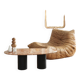 Terracotta marble coffee table