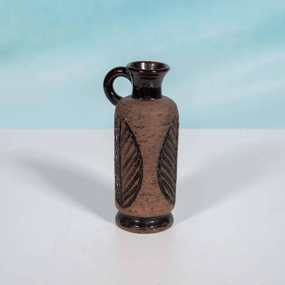 Ceramic vase with vintage design from Laholm, Sweden, 1960s vase.