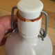 Old white ceramic bottle