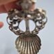 Cuillère coquille en argent 800 religieuse Italie Padoue années 1950