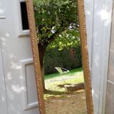 Miroir doré en stuc 150x46cm