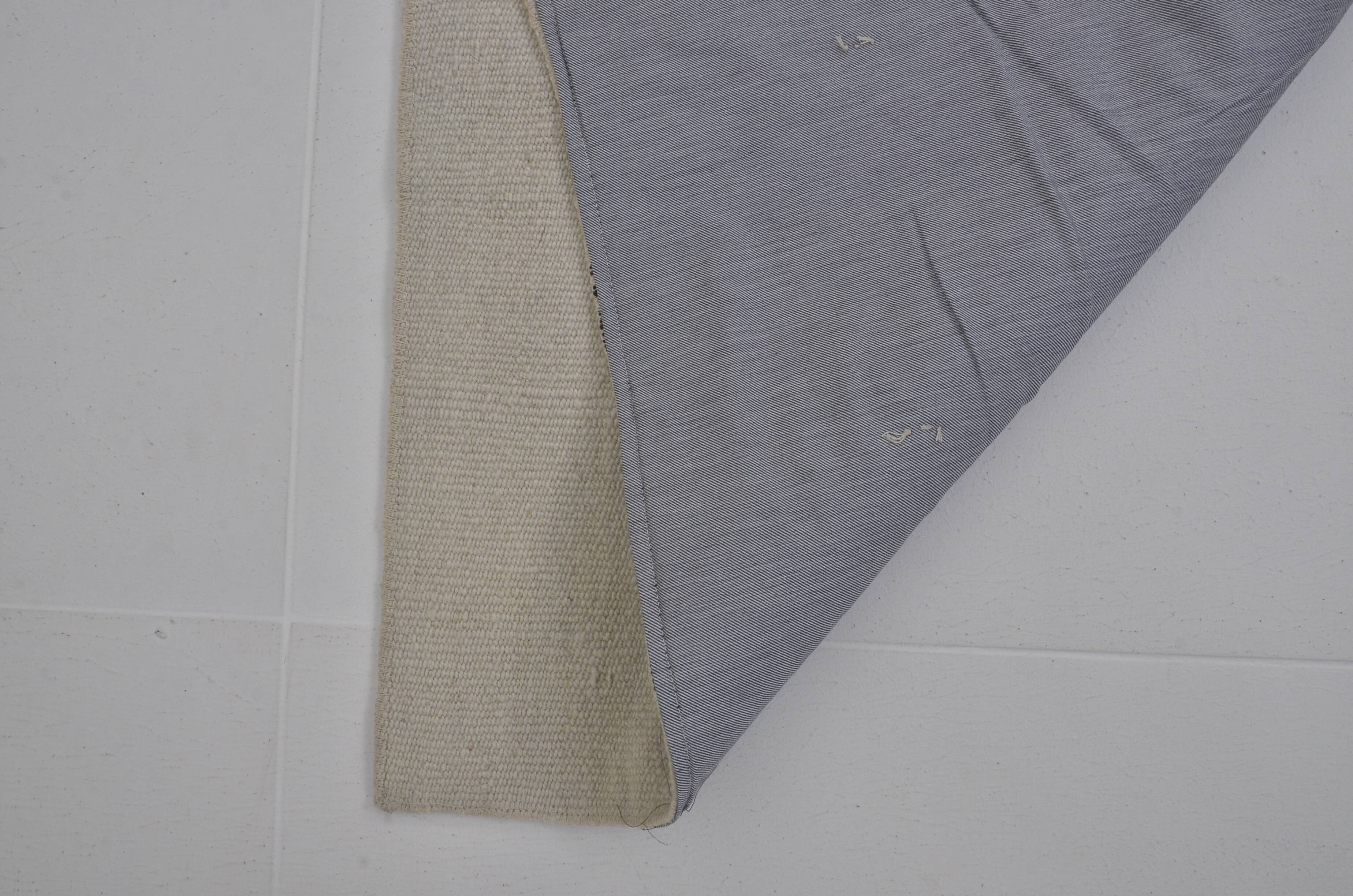 Off White Neutral Vintage Kilim Rug sku3801
