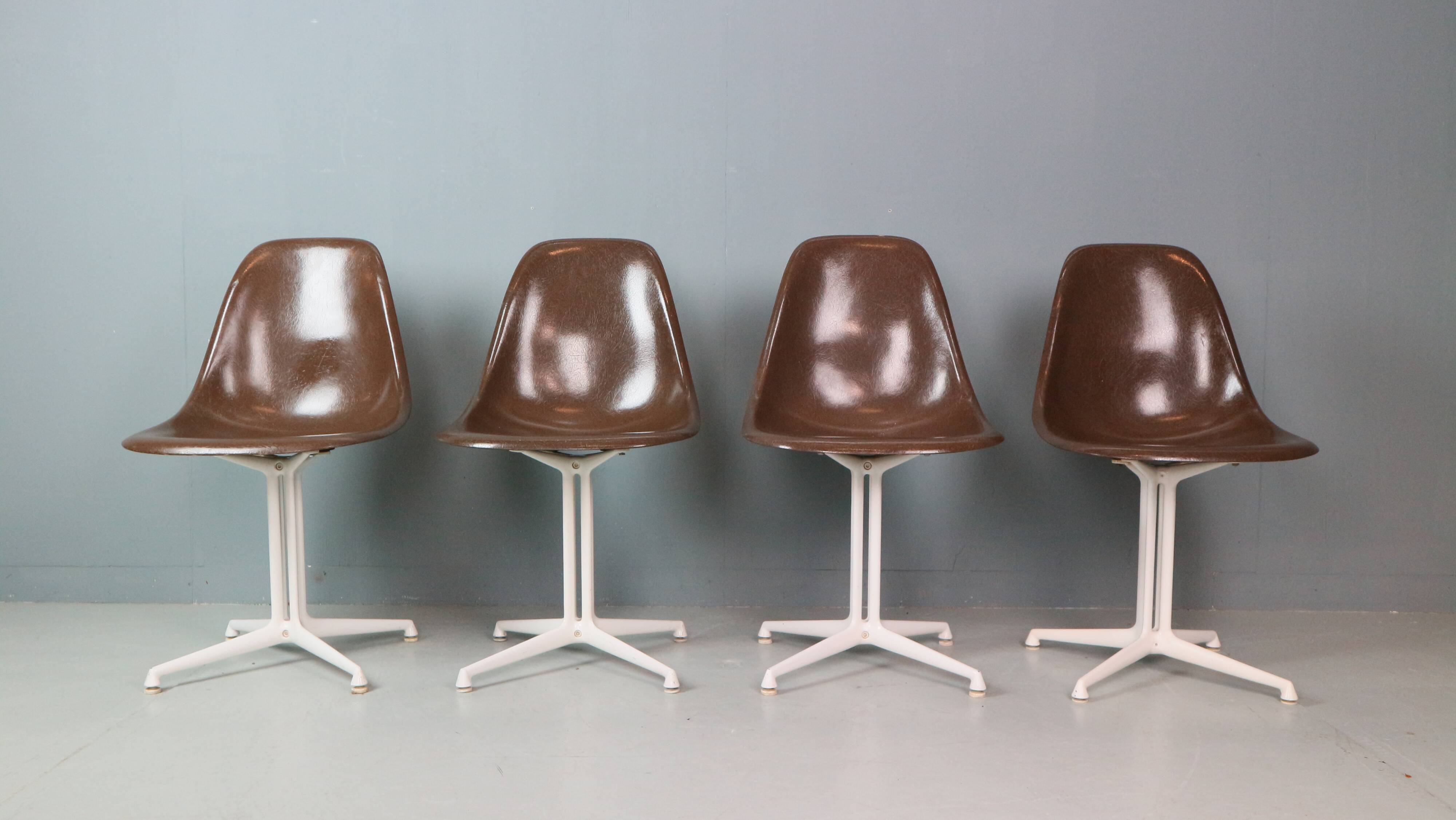 Charles & Ray Eames Set of 4 "La Fonda" Chairs for Herman Miller, 1960