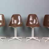 Charles & Ray Eames Set of 4 "La Fonda" Chairs for Herman Miller, 1960