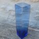 Vase vintage en verre bleu
