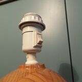 1980s pine ball lamp