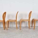 Rainer Daumiller pine wood dining chairs for Hirtshals Savvaerk - set of 4 - 1970s