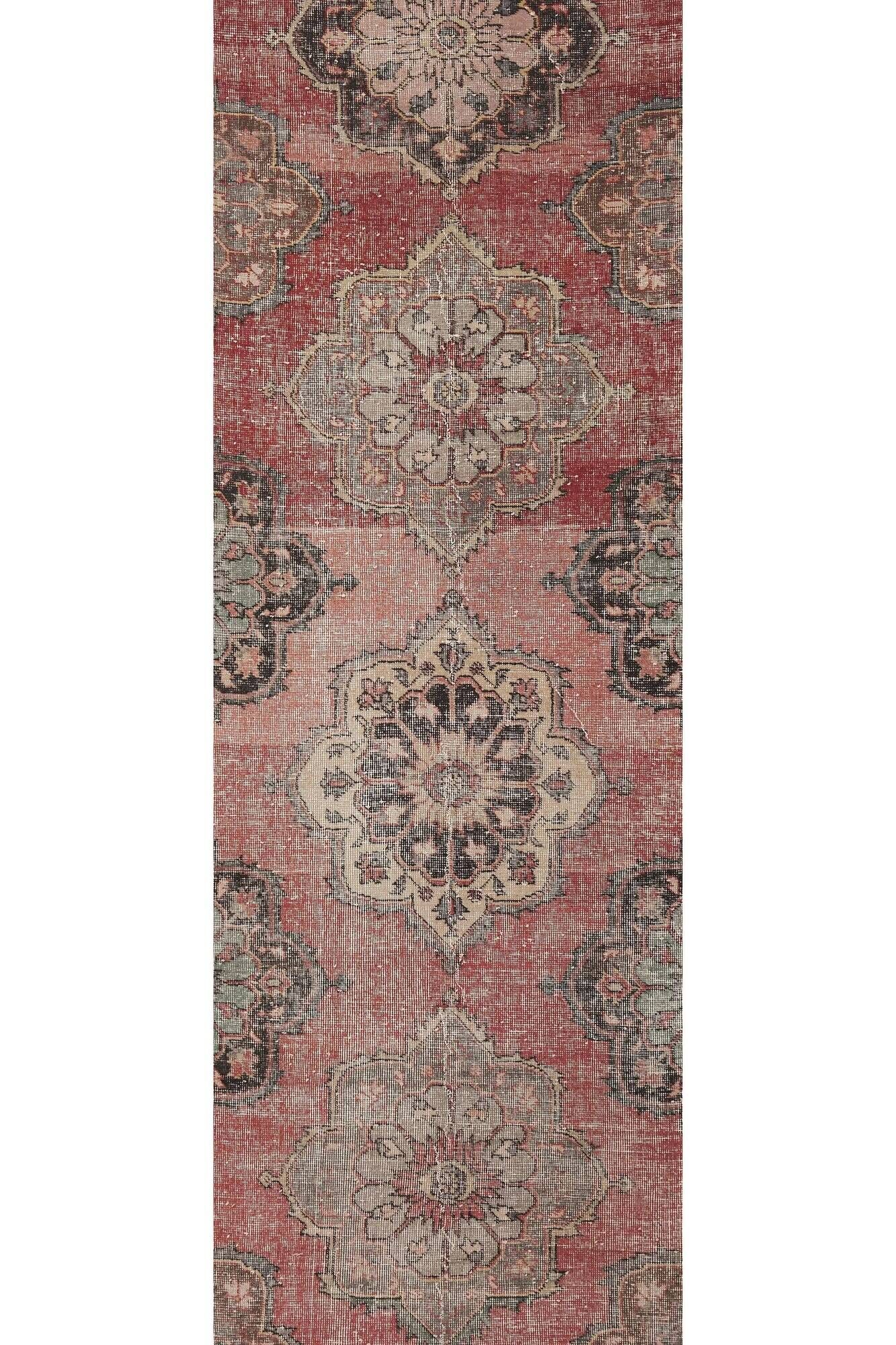 Tapis de couloir turc vintage
