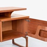 Bureau flottant en teck G Plan vintage. Livraison. Moderne / milieu du siècle.
