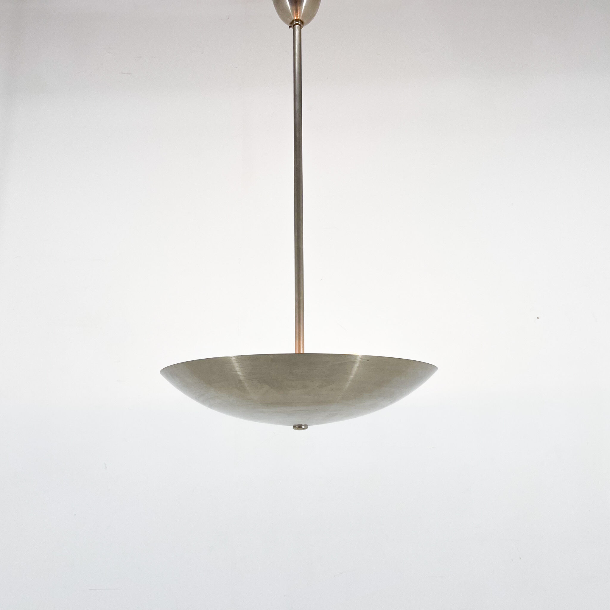 1930's Chrome Pendant Light by Designer Franta Anyz, Czechoslovakia