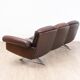 Brown leather 3-seater sofa by Sede, model DS 31, vintage 1960s.