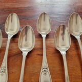 Christofle - Set of 11 dessert spoons in the Trianon model made of metal.