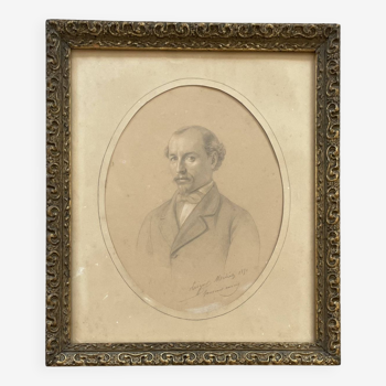 Old pencil portrait, 1851