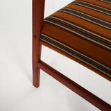 Six teak chairs, Scandinavian design 1970s