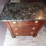 Cuban mahogany chest of drawers Return from Egypt Empire early 19th century