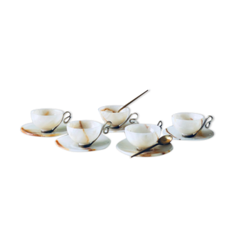 Set de 6 tasses en onyx