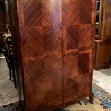Domed wardrobe with Louis XV style inlaid decoration