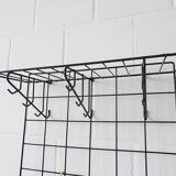 Metal wall coat rack in string design