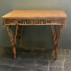 Table ou bureau vintage art deco en bambou