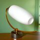 Vintage brass white Opaline Glass Wall Sconce
