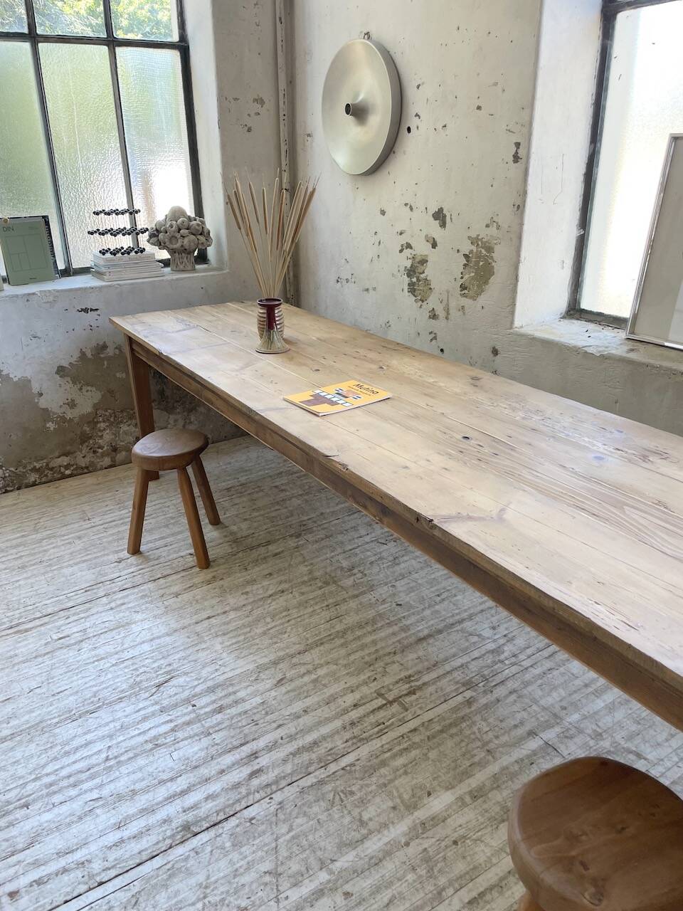 4m XXL pine and oak farmhouse table