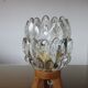 Tripod lamp in wood and glass J.T. Kalmar 1970 Austria