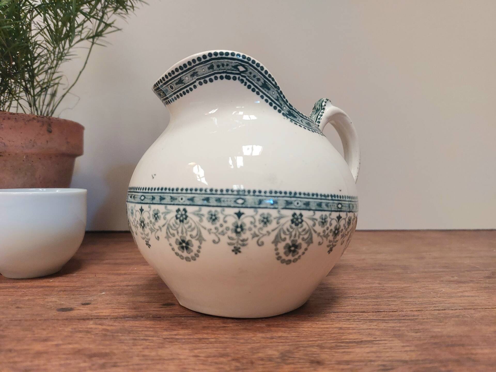 Old milk jug Moulin des Loups and Hamage