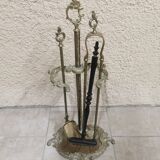 Serviteur de cheminée bronze doré