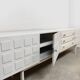 Vintage wooden credenza sideboard 'Cubism'