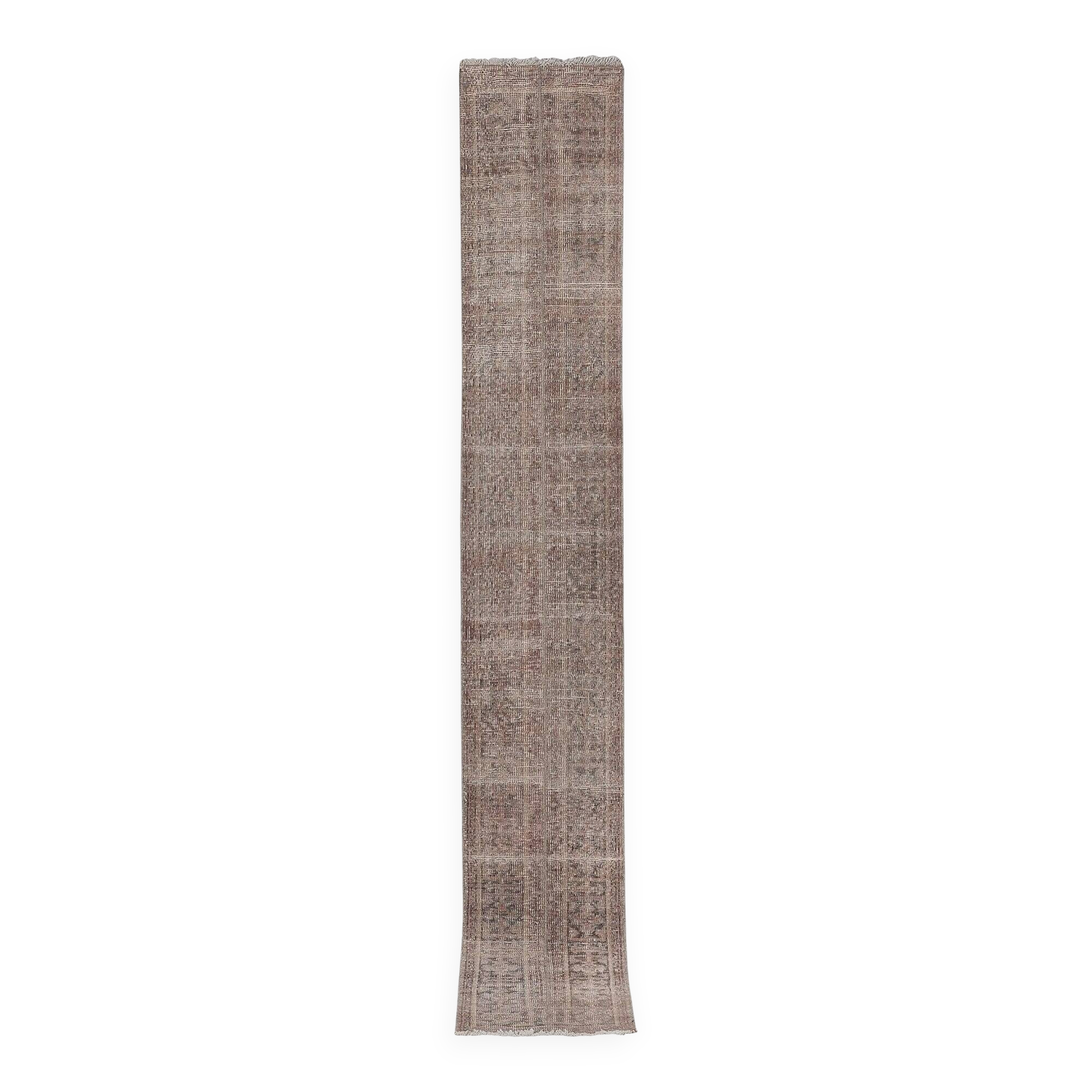 Vintage Turkish hallway rug 55x373 cm