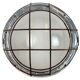 Industrial Grey Wall Light with Milk Glass from Elektrosvit, 1970s