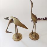 Couple de héron laiton