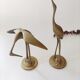 Brass heron pair