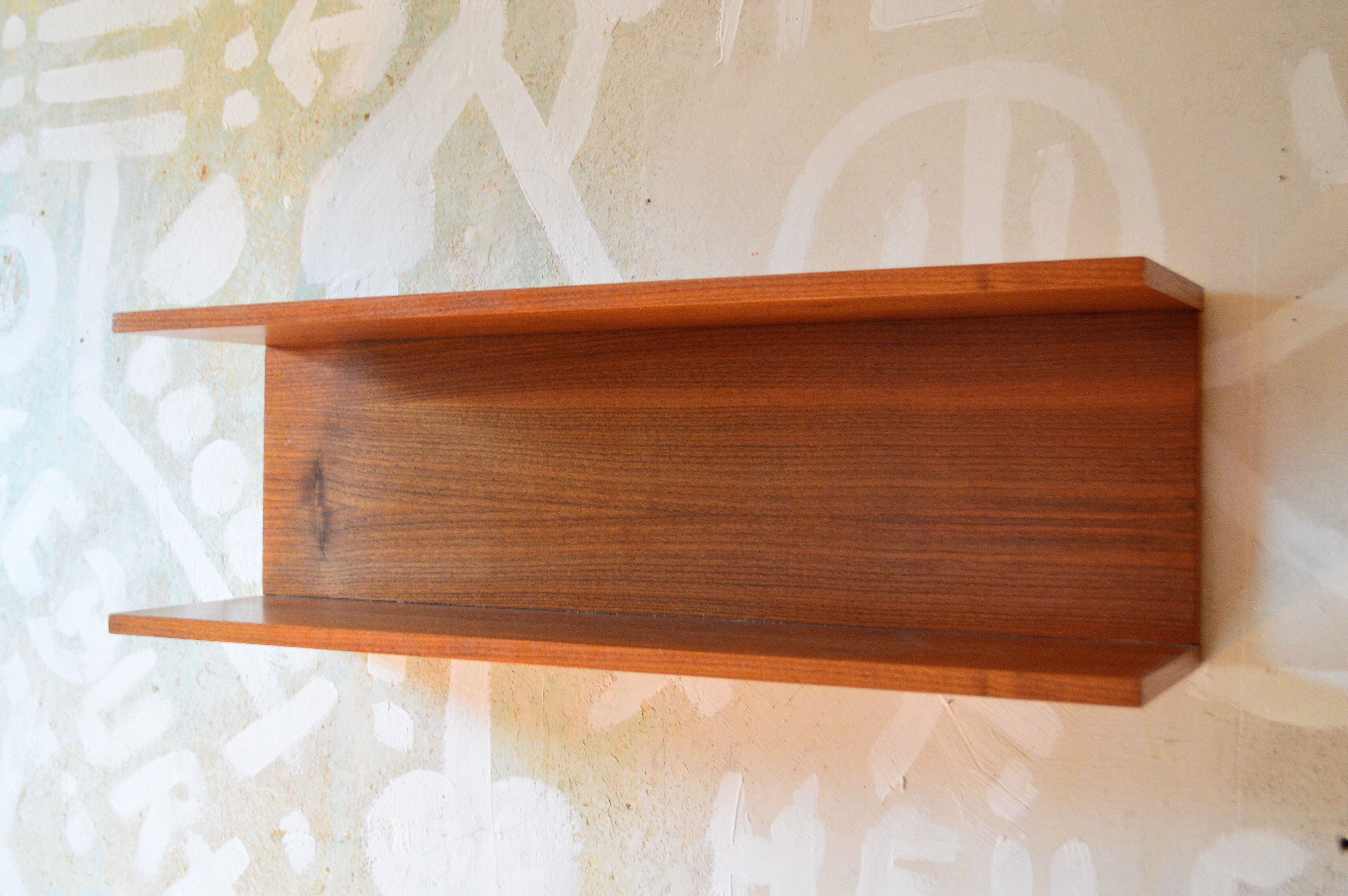 Vintage teak shelf designed by W.Wirz for Wilhelm Renz Germany of the 60s