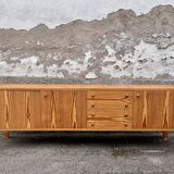 Vintage pine sideboard 1970 1980 Scandinavian style