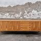 Enfilade vintage en pin 1970 1980 style scandinave