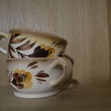 Lot de 2 tasses décorées à la main