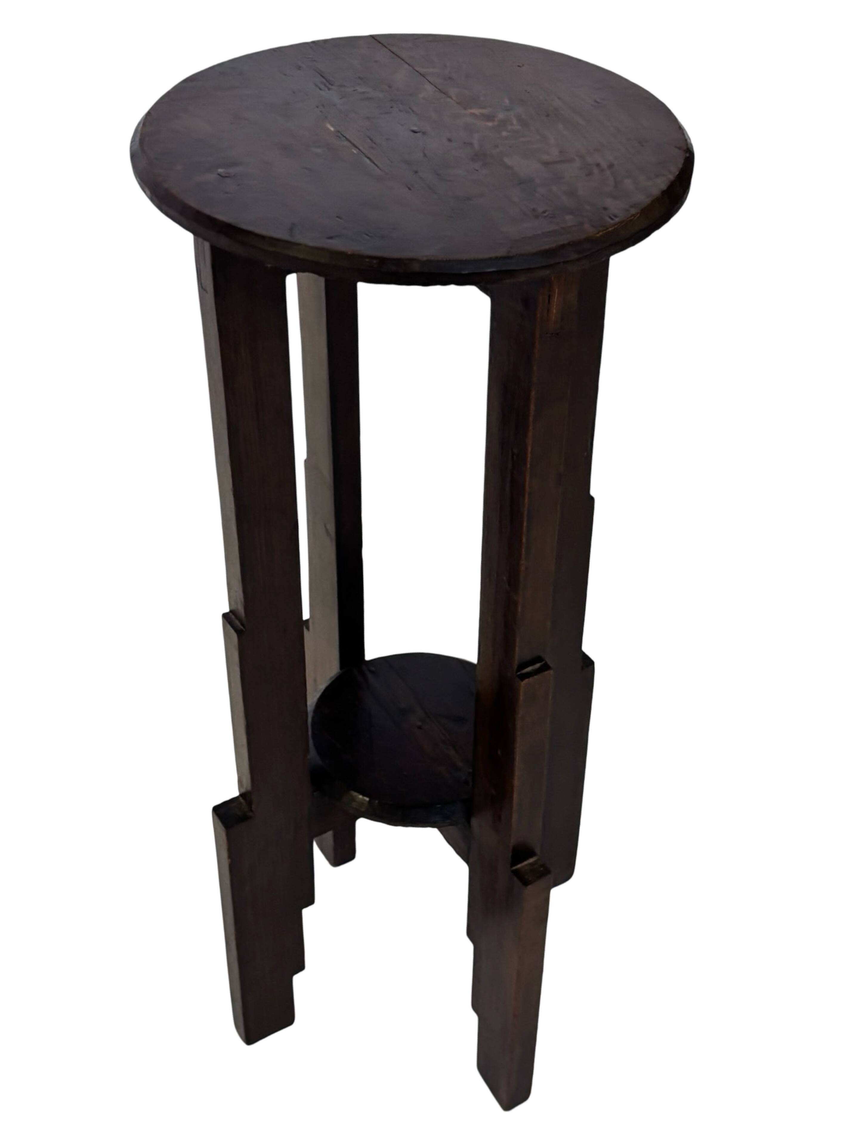 Support de plante Art Déco table d'appoint design École d'Amsterdam minimaliste