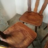 Set of 6 all-wood bistro chairs