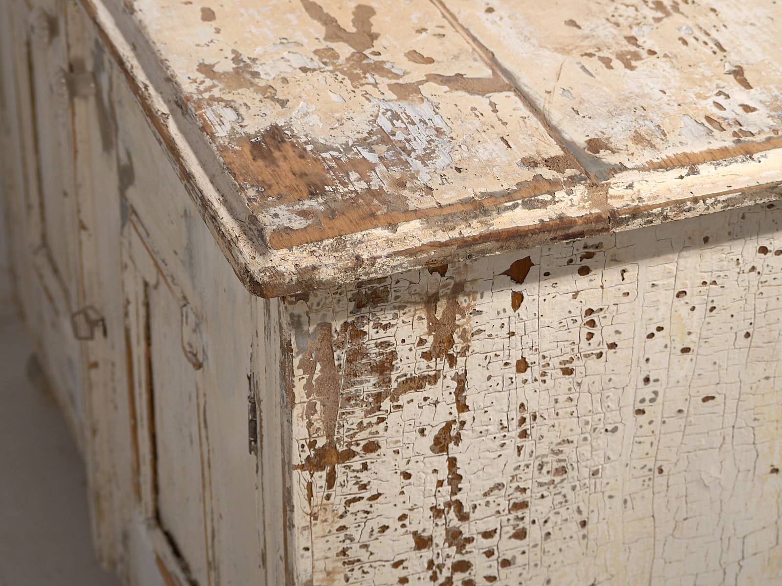 Small antique white wardrobe (c.1900) #48