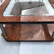 Elm magnifying glass coffee table and glass 60s