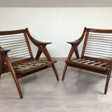 Lot de 2 fauteuils  Gelderland de Ster Hollande 1960